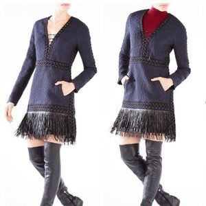 BCBG MAXAZRIA RUNWAY KAYDAN DRESS DEEP NAVY $898